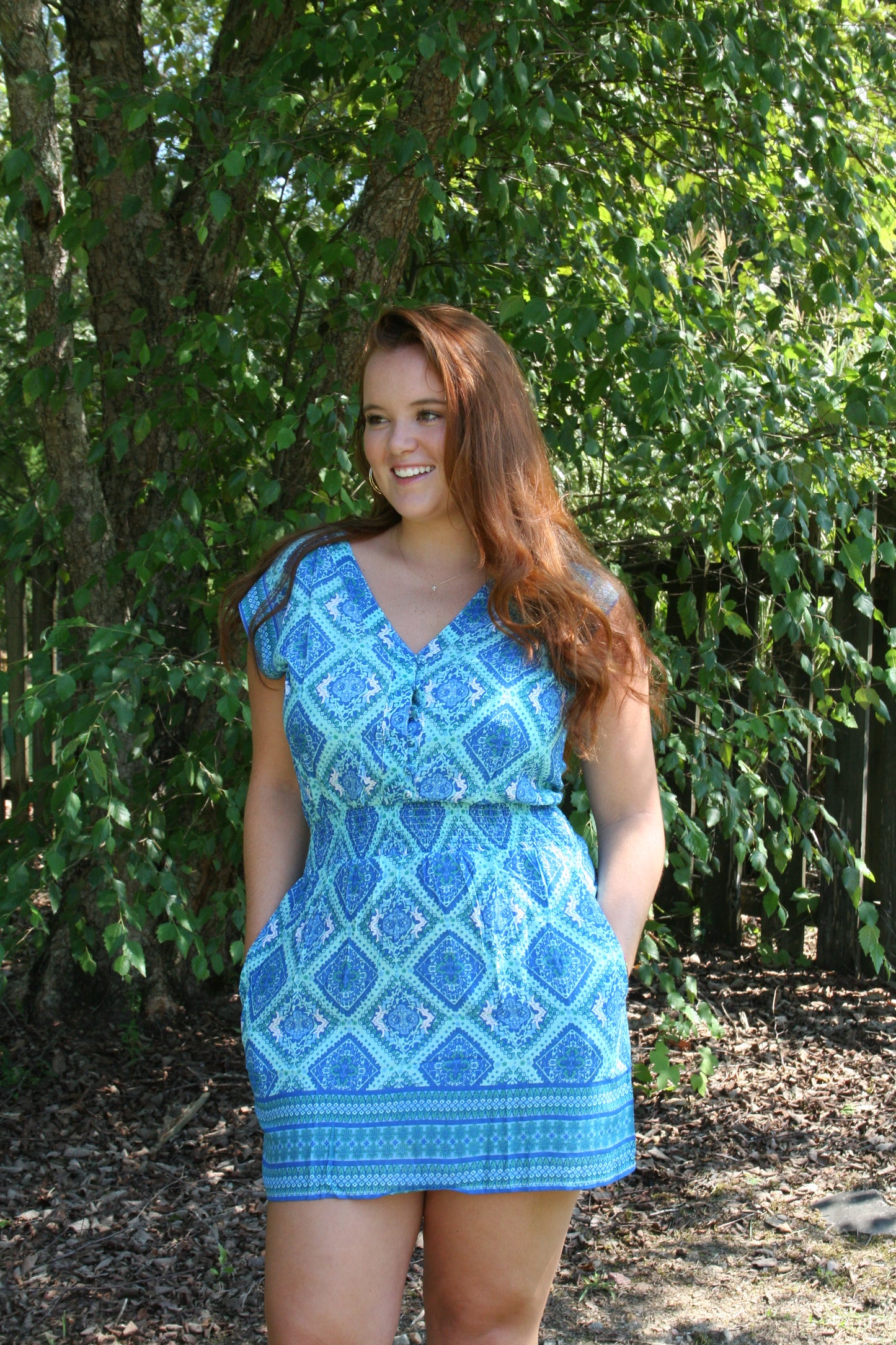 Aqua Diamond Dress